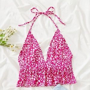 Halter tie crop top